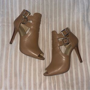 MK Blaze Open Toe High Heel Bootie